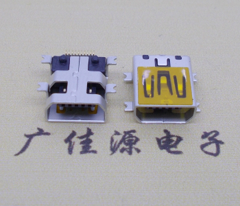 东坑镇迷你USB插座,MiNiUSB母座,10P/全贴片带固定柱母头