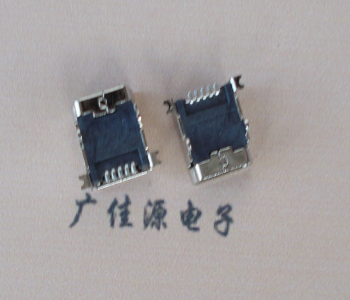 东坑镇 MINI USB 5PF 90°SMT前插后贴电源接口
