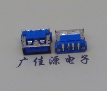 东坑镇usb2.0接口 AF短体10.0母座 卧式直边 连接器插座