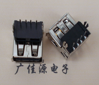 东坑镇USB插座 90度AF单层正向垫高9.3 DIP鱼叉脚