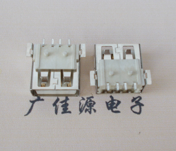 东坑镇USB AF方形脚 贴片母座 1.0/1.2柱子直边接口