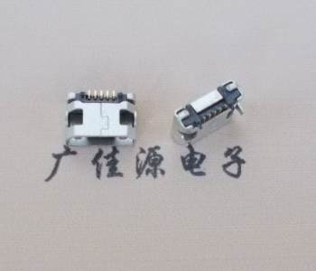东坑镇迈克小型 USB连接器 平口5p插座 有柱带焊盘
