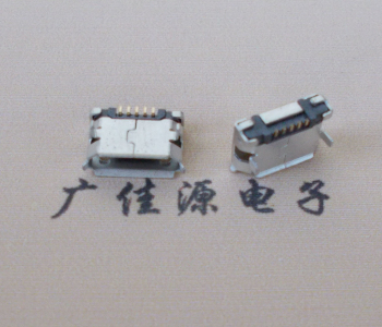 东坑镇Micro USB卷口 B型(无柱）插板脚间距6.4普通端子