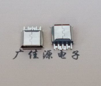 东坑镇Micro USB母座 防水接口焊线夹板式悬空翻边
