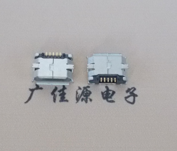 东坑镇MICRO USB 5Pin母座 贴板封装接口 卷边镀雾锡
