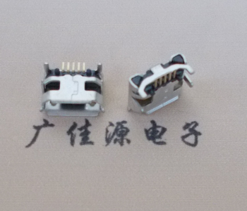 东坑镇Micro USB母座牛角间距7.2x6.6mm加长端子定位柱