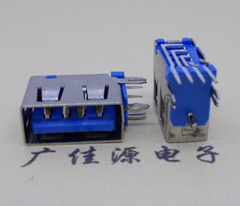 东坑镇USB 测插2.0母座 短体10.0MM 接口 蓝色胶芯