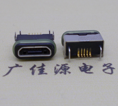 东坑镇micro  usb连接器 B型口 卧式DIP插板 防水母座
