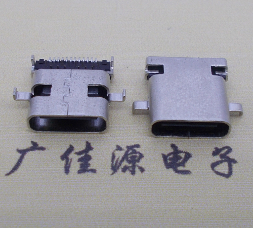 东坑镇卧式type-c24p母座沉板1.1mm前插后贴连接器
