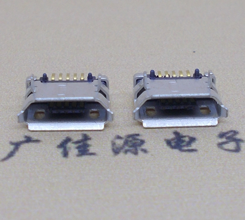 东坑镇高品质Micro USB 5P B型口母座,5.9间距前插/后贴端SMT