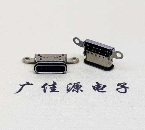 东坑镇USB 3.1C口.TYPE-C16P防水双排贴插座带螺丝孔